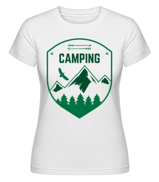 Camping Sign -  Shirtinator Women's T-Shirt - White - Front