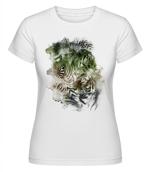 Big Cats Pack -  Shirtinator Women's T-Shirt - White - Vorn