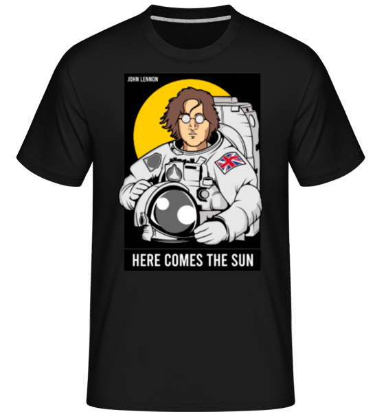 John Lennon Astronaut -  Shirtinator Men's T-Shirt - Black - Front