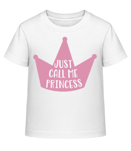 Call Me Princess - Kid's Shirtinator T-Shirt - White - Front