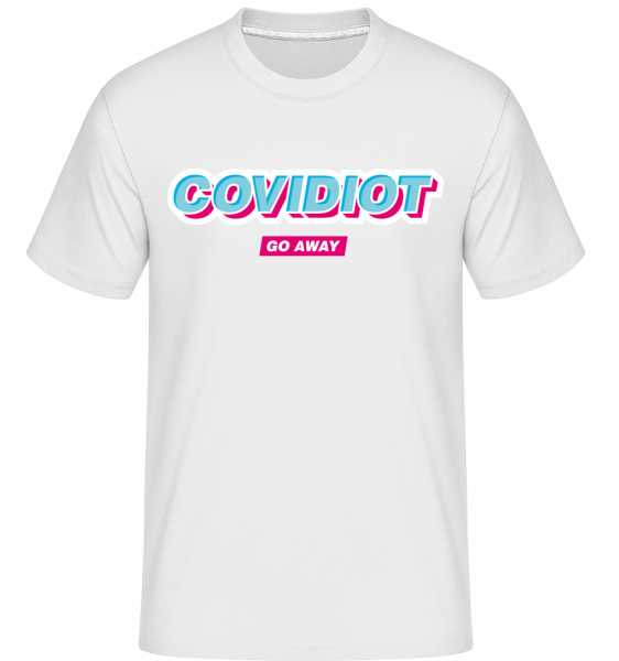 Covidiot -  Shirtinator Men's T-Shirt - White - Vorn