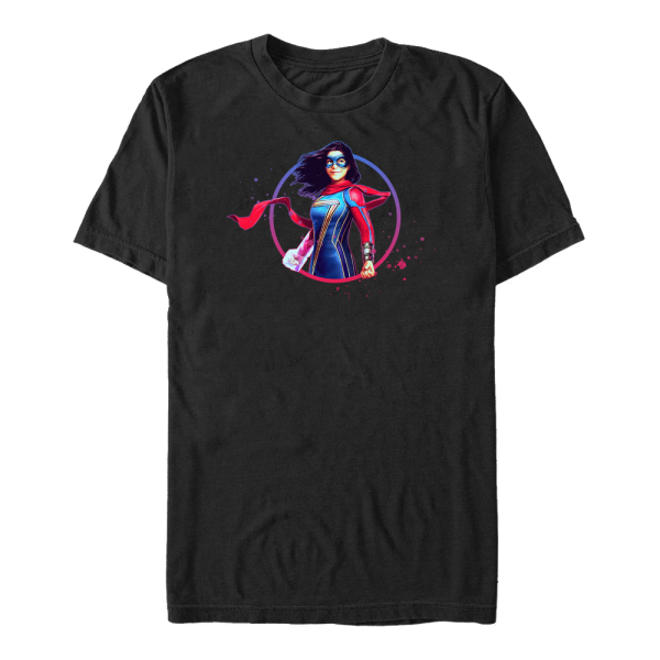 Marvel - Ms. Marvel - Ms. Marvel Hero Shot - Men's T-Shirt - Black - Front