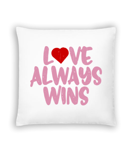 Love Always Wins - Cushion - White - Front