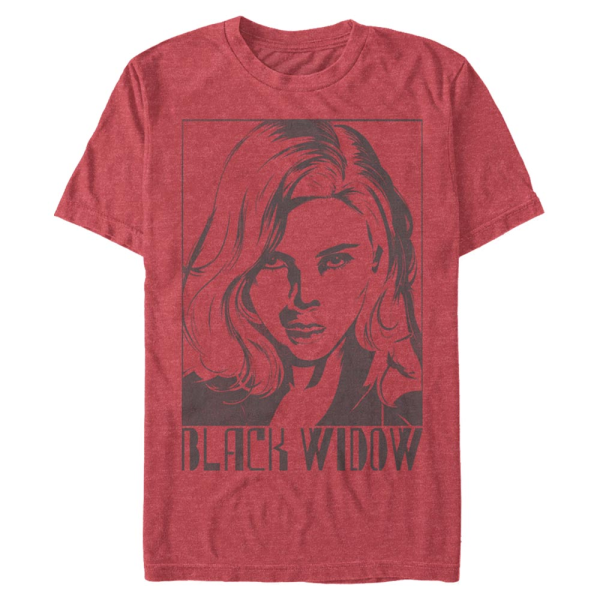 Marvel - Black Widow - Black Widow Tie Dye Widow - Men's T-Shirt - Heather red - Front
