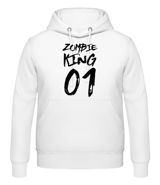 Zombie King - Men's Hoodie - White - Front