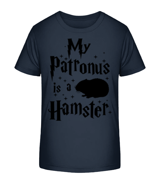 My Patronus Is A Hamster - Kid's Bio T-Shirt Stanley Stella - Navy - Front