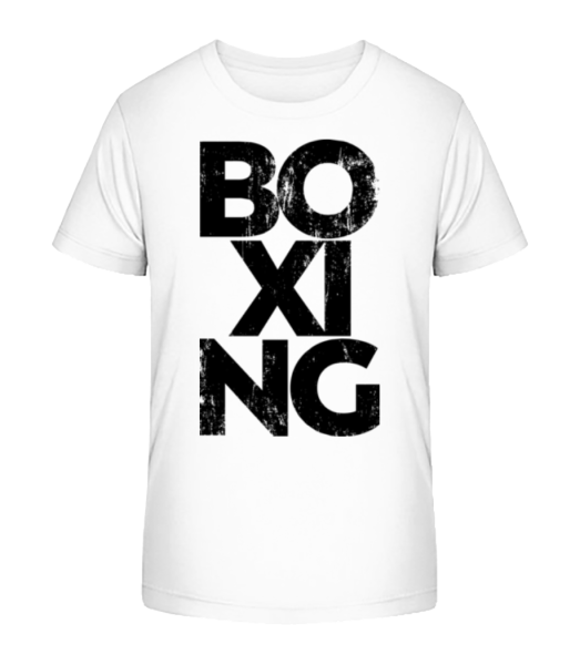Boxing - Kid's Bio T-Shirt Stanley Stella - White - Front