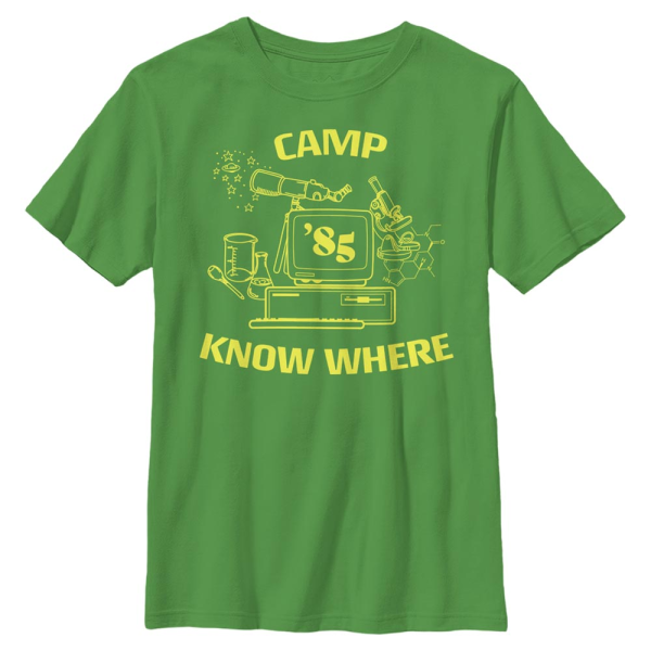 Netflix - Stranger Things - Logo Camp Know Where - Kids T-Shirt - Kelly green - Front