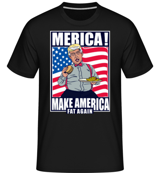 Trump Burger -  Shirtinator Men's T-Shirt - Black - Front