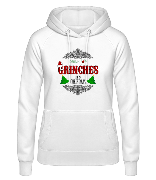 Drink up Grinches - Women's Hoodie - White - Front