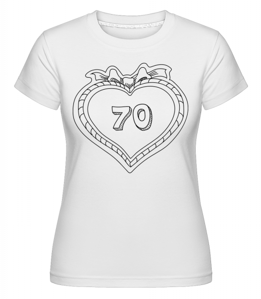 70's Birthday -  Shirtinator Women's T-Shirt - White - Vorn