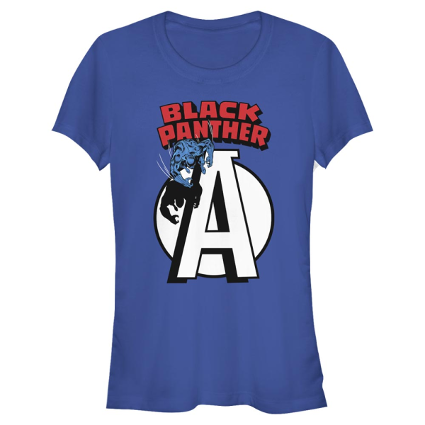 Marvel - Avengers - Logo BlackPanther Avengers - Women's T-Shirt - Royal blue - Front