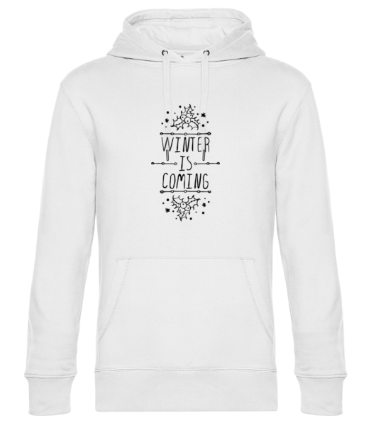 Winter Is Coming - Unisex Premium Hoodie - White - Front