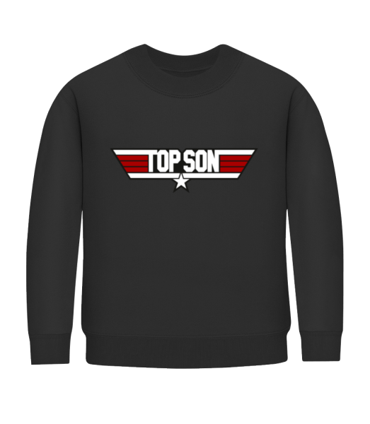 Top Son - Kid's Sweatshirt - Black - Front