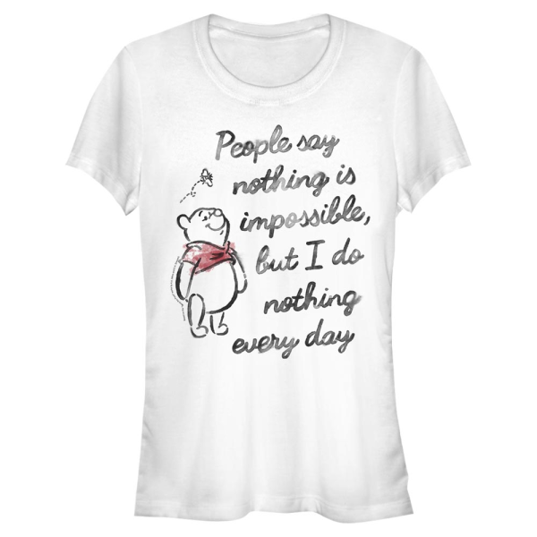 Disney - Winnie the Pooh - Medvídek Pú Impossible - Women's T-Shirt - White - Front
