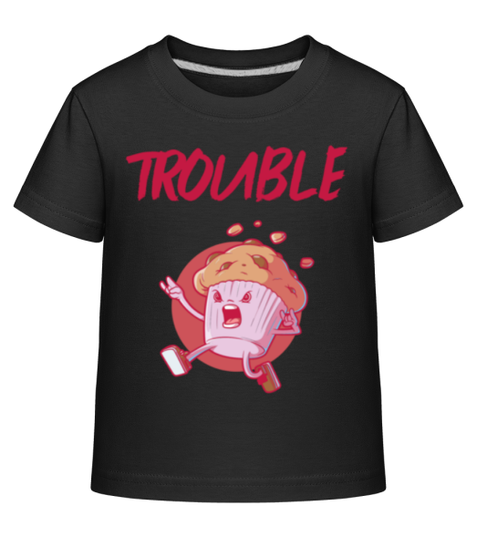 Trouble - Kid's Shirtinator T-Shirt - Black - Front