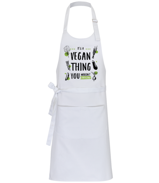 It's A Vegan Thing - Professional Apron - White - Front