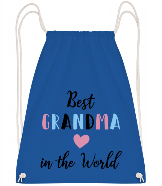 Best Grandma In The World - Drawstring Backpack - Royal blue - Vorn