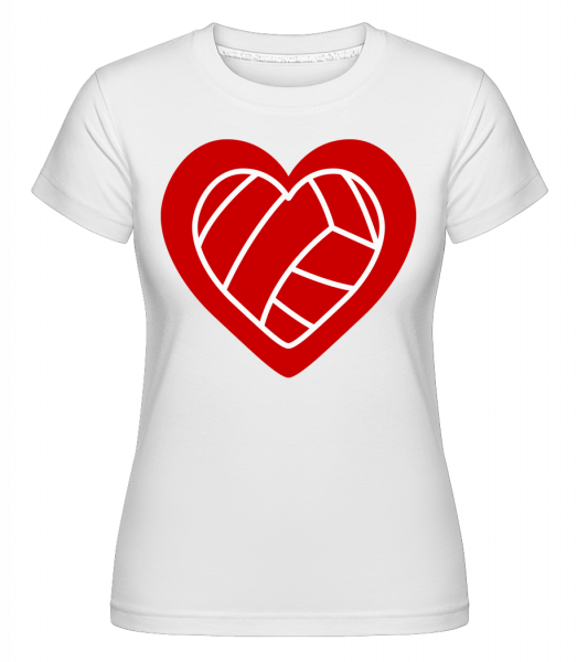 Love Volleyball -  Shirtinator Women's T-Shirt - White - Vorn