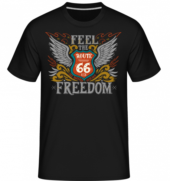 Feel the Freedom -  Shirtinator Men's T-Shirt - Black - Vorn