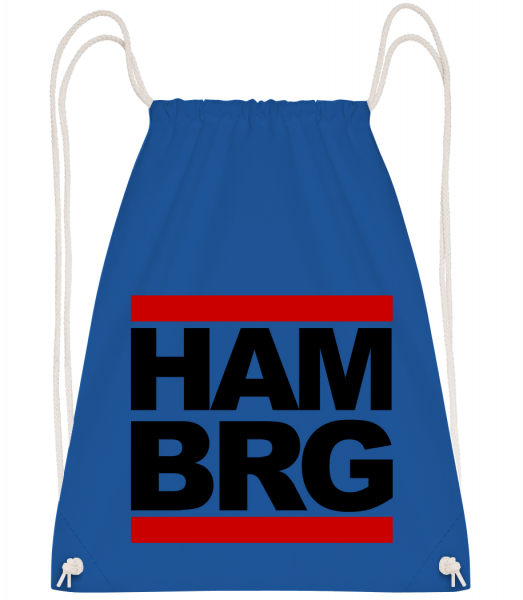 Hamburg Germany - Drawstring Backpack - Royal blue - Vorn