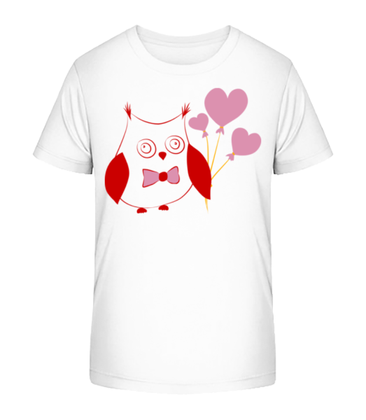 Love Owl - Kid's Bio T-Shirt Stanley Stella - White - Front