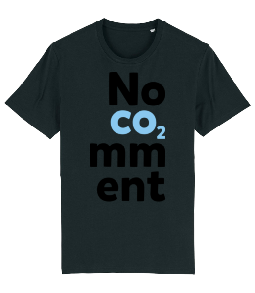 No Comment - Men's Organic T-Shirt Stanley Stella - Black - Front