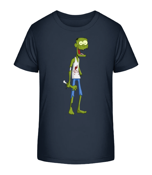 One Handed Zombie - Kid's Bio T-Shirt Stanley Stella - Navy - Front