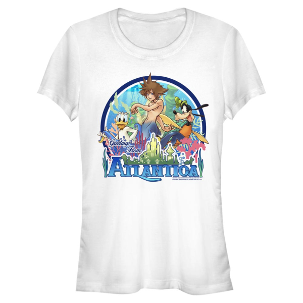 Disney - Kingdom Hearts - Skupina Atlantica World - Women's T-Shirt - White - Front