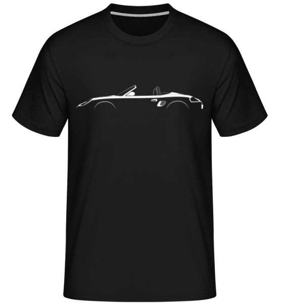 'Porsche Boxster (986)' Silhouette -  Shirtinator Men's T-Shirt - Black - Front