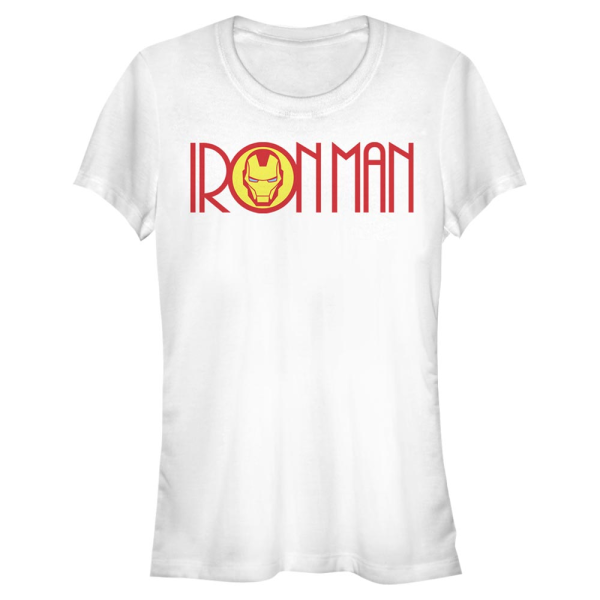 Marvel - Avengers - Iron Man Retro Ironman Logo - Women's T-Shirt - White - Front