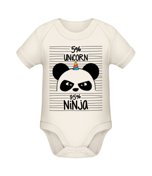 5% Unicorn 95% Ninja - Organic Baby Body - Cream - Front