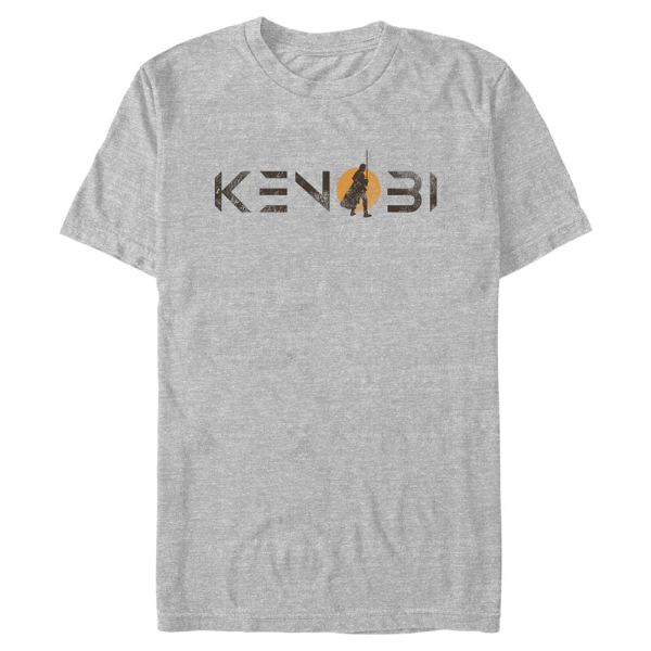 Star Wars - Obi-Wan Kenobi - Obi-Wan Kenobi Kenobi Single Sun Logo - Men's T-Shirt - Heather grey - Front