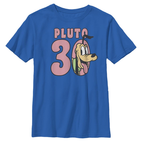 Disney Classics - Mickey Mouse - Pluto Smiles - Kids T-Shirt - Royal blue - Front