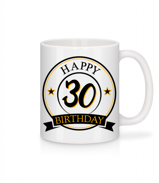 Happy Birthday 30 - Mug - White - Vorn