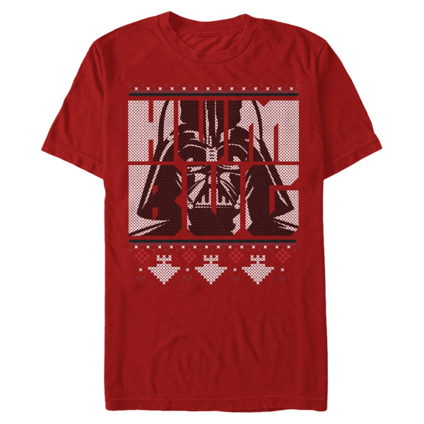 Star Wars - Darth Vader Humbug Vader - Christmas - Men's T-Shirt - Cherry - Front