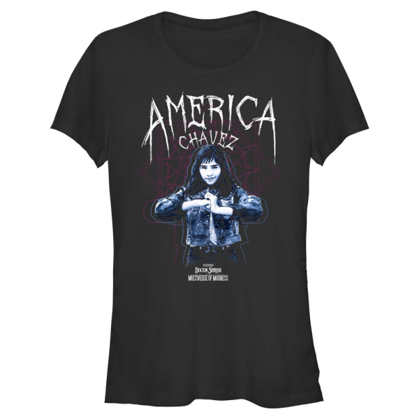 Marvel - Doctor Strange - America Chavez Chavez Portal - Women's T-Shirt - Black - Front