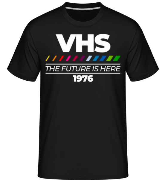 VHS The Future Is Here -  Shirtinator Men's T-Shirt - Black - Front