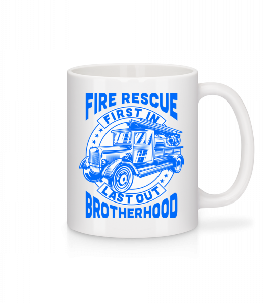 Fire Rescue First In Last - Mug - White - Vorn
