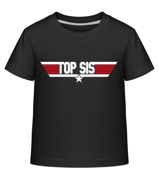 Top Sis - Kid's Shirtinator T-Shirt - Black - Front
