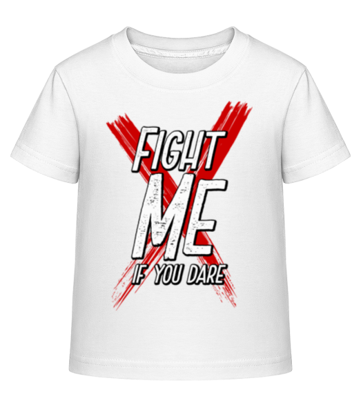 Fight Me If You Dare - Kid's Shirtinator T-Shirt - White - Front