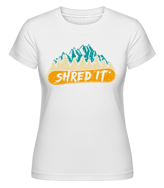 Shred It -  Shirtinator Women's T-Shirt - White - Front