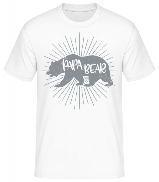 Papa Bear - Men's Basic T-Shirt - White - Front