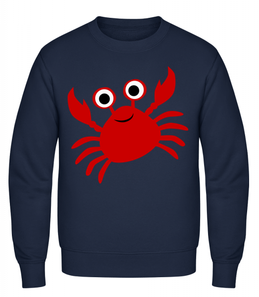 Crab - Classic Set-In Sweatshirt - Navy - Vorn