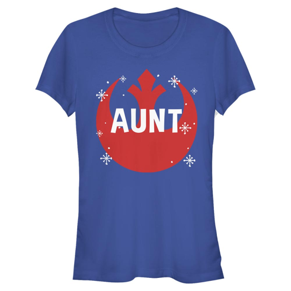 Star Wars - Rebel Overlay Aunt - Christmas - Women's T-Shirt - Royal blue - Front