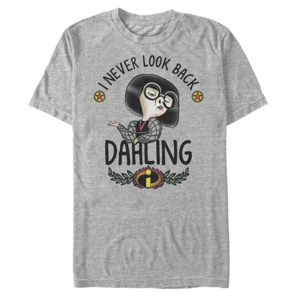 Pixar - Incredibles - Edna Dahling Simplified 2 - Men's T-Shirt - Heather grey - Front