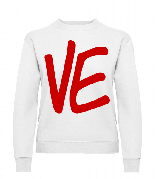 VE - Women's Sweatshirt - White - Vorn