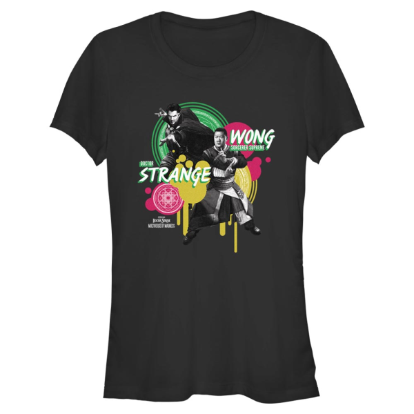 Marvel - Doctor Strange - Doctor Strange & Wong Dr Strange Wong Graphic - Women's T-Shirt - Black - Front