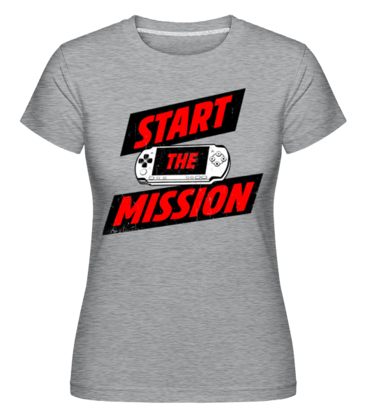 Start The Mission -  Shirtinator Women's T-Shirt - Heather grey - Front