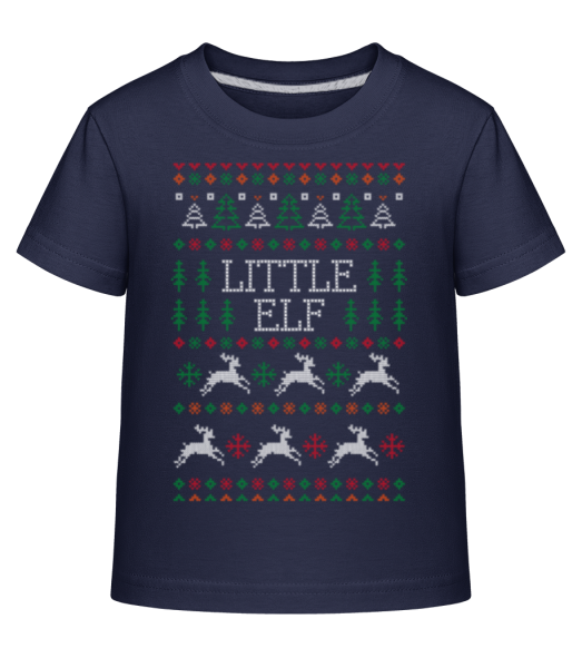 Little Elf - Kid's Shirtinator T-Shirt - Navy - Front